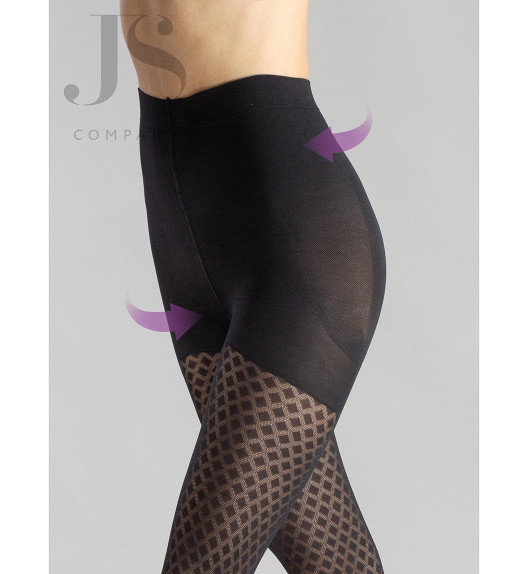 Колготки черные MODELINE 02 Gatta