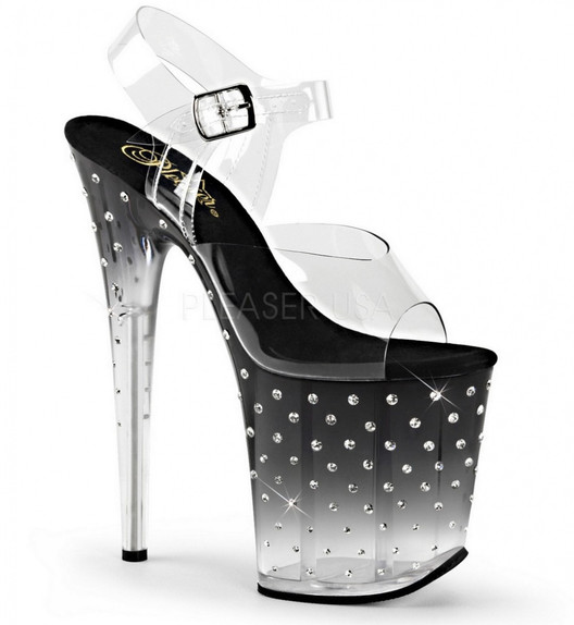 Туфли Pleaser со стразами STDUS808T/C/B-C