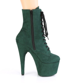 Ботильоны на платформе Pleaser изумрудные замшевые ADO1020FS/EMGNFS/M