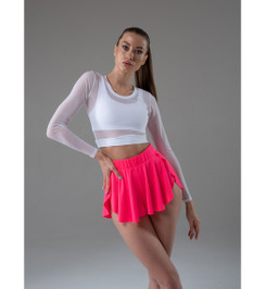 Лонгслив белый из сетки Shadow I-Style