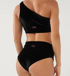 Топ черный бархат Devi Polerina