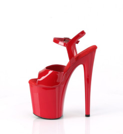 Босоножки на платформе Pleaser красные NAU809/R/M