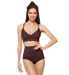 Топ бордо Push Up с чашками