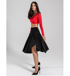 Шорты юбка черные DollyMax I-Style