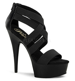 Туфли Pleaser черные DEL669/B/M