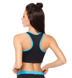 Топ черный с голубым Champion