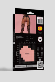 Чулки черные с поясом "Drawing" Amor El