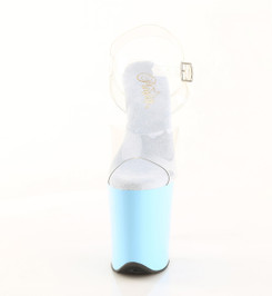 Стрипы силиконовые Pleaser голубые FLAM808/C/BB