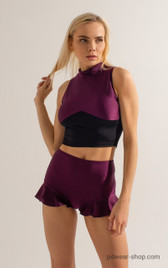 Шорты сливовые с воланами Sun Shark