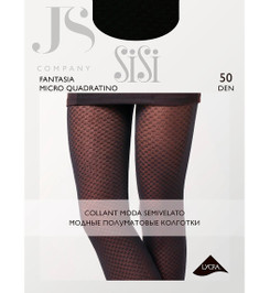Колготки черные FANTASIA MICRO QUADRATINO SiSi