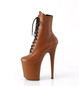 Ботильоны на платформе Pleaser карамель матовые FLAM1020/CAMLPU/M