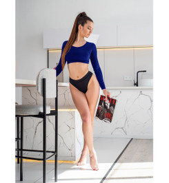 Топ синий Butterfly I-Style