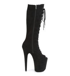 Сапоги на платформе Pleaser черные FLAM2051FS/BFS/M