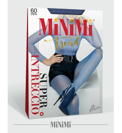 Колготки синие INTRECCIO 60 Minimi