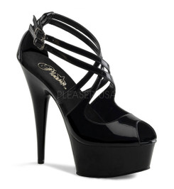 Стрипы Pleaser черные DEL612/B/M