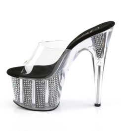 Сабо на платформе Pleaser прозрачные ADO701SRS/C/B