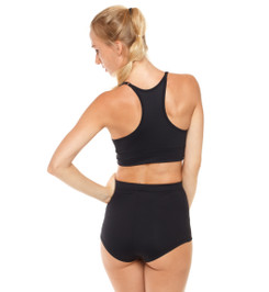 Топ черный Push Up с чашками