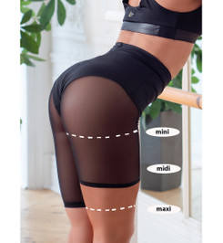 Велосипедки черные из сетки Shadow Миди I-Style