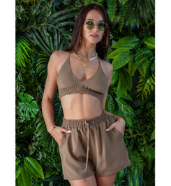 Топ коричневый Bralet I-Style