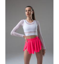 Лонгслив белый из сетки Shadow I-Style