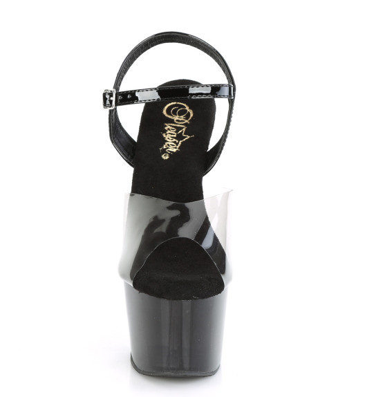 Стрипы двойки Pleaser дымчатые ADO708T-1/SK-BPT/B-C