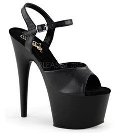 Босоножки Pleaser черные ADO709/BPU/M