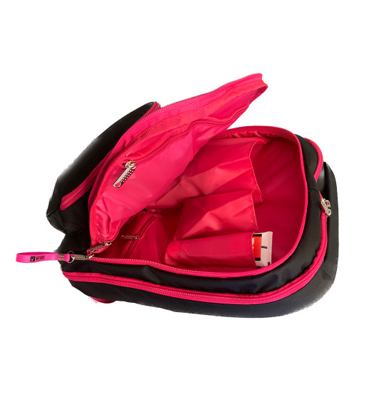 Рюкзак черный с розовыми молниями PoleDance