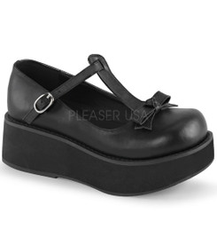 Туфли на платформе черные Demonia Pleaser SPR03/BVL