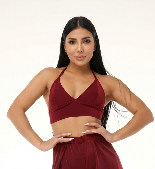 Топ бордовый Bikini Polerina