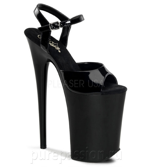 Босоножки Pleaser черные INF909/B/M