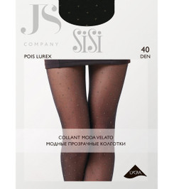 Колготки черные POIS LUREX SiSi