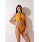 Топ оранжевый Cherry Shark