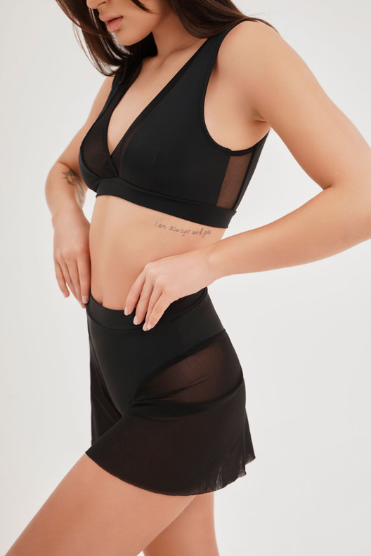 Шорты черная сетка Serinity Shark