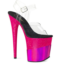 Стрипы Pleaser фуксия FLAM808-2HGM/C/FSGHG