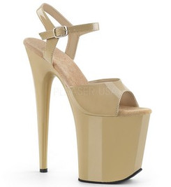 Стрипы Pleaser бежевые FLAM809/CR/M