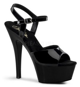 Туфли Pleaser черные KISS209/B/M