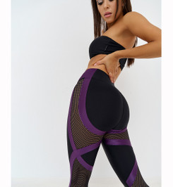 Лосины укороченные Move UP "Black & Limbo" Bona Fide