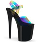 Стрипы силиконовые Pleaser черные FLAM808RB/RBOWPVC/B