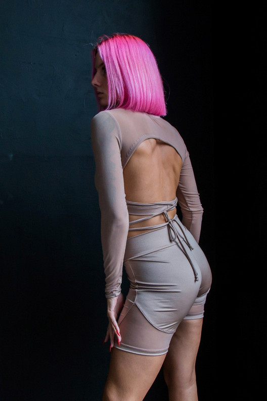 Велосипедки мокко Sandra StripBoutique