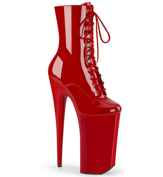 Ботильоны пятерки Pleaser красные BEY1020/R/M