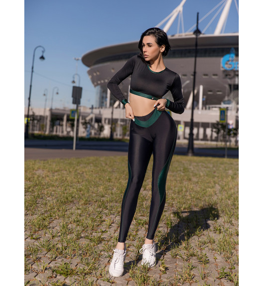 Лосины My Heart Will Go On "Black & Green" Bona Fide