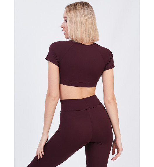 Кроп-топ бордо Atomic