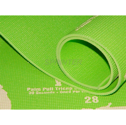 Коврик для йоги зеленый RW-6-З