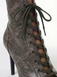 Туфли Хилсы Estrella Pro коричневая змеиная кожа ESP909BRSN