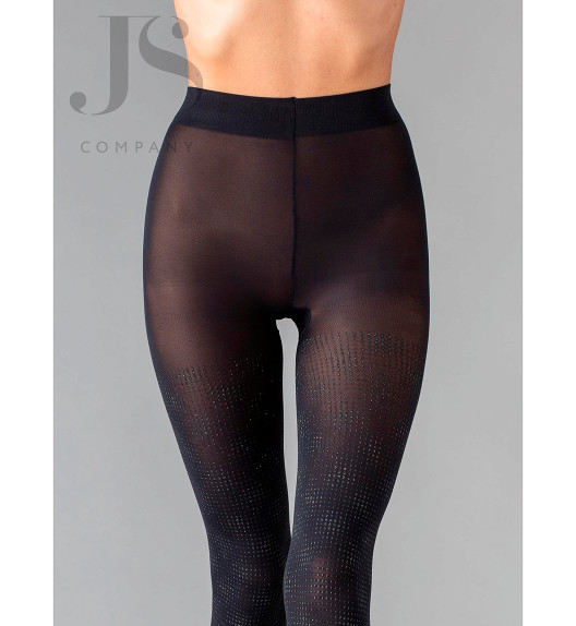 Колготки черные SILVER GLOSS 02 Gatta