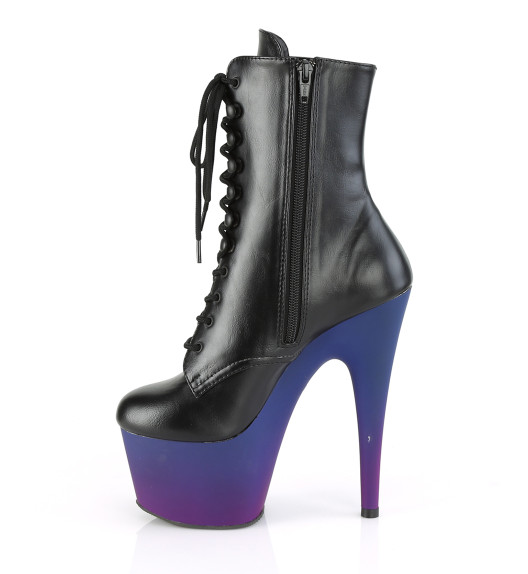 Ботильоны на платформе Pleaser индиго ADO1020BP/BPU/BLU-PP
