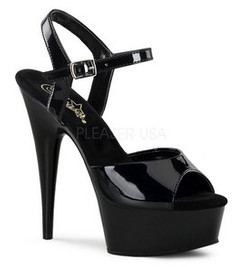 Стрипы Pleaser черные DEL609/B/M