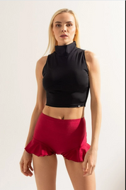 Шорты бордовые с воланами Sun Shark