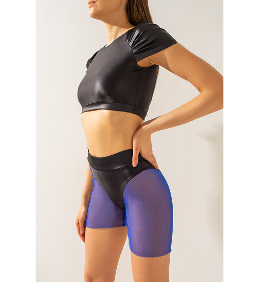 Шорты синие сетка Shark