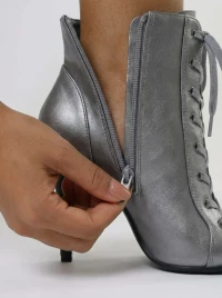 Туфли Хилсы Estrella Pro темно-серая кожа ESP911DGR